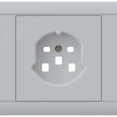 Kit frontale INS kallysto per presa INS 1×T25 telaio a innesto grigio chiaro 