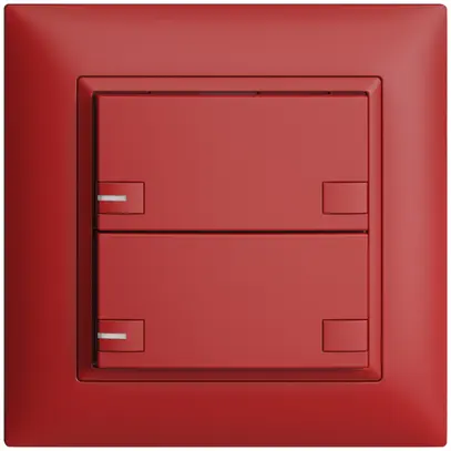 Poussoir ENC KNX 2× EDIZIOdue colore berry RGB avec LED 