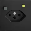 UP-Steckdose EDIZIOdue T13 FI 30mA F, schwarz 