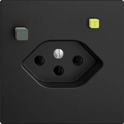 Prise ENC EDIZIOdue T13 FI 30mA F, noir 