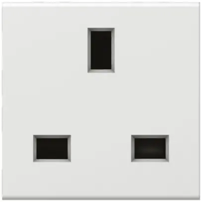 Presa INC MOS GB T13A 250V bianco 