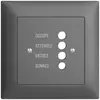 UP-Frontset EDIZIOdue dunkelgrau 88×88mm für Türstation 1334.F 