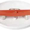 Rosace de plafond ELBRO, Ø 95mm, h=15mm, ressort métal&barre plastique, blanc 
