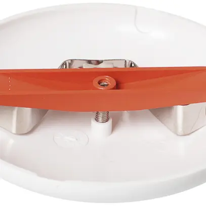 Rosace de plafond ELBRO, Ø 95mm, h=15mm, ressort métal&barre plastique, blanc 