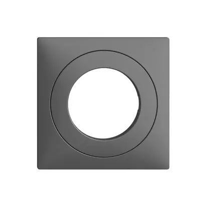 Kit frontale EDIZIOdue grigio scuro 60×60mm per interr.a chiave 