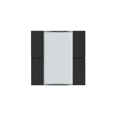 Kit frontale Hager kallysto 4×KNX systemlink/easylink nero 