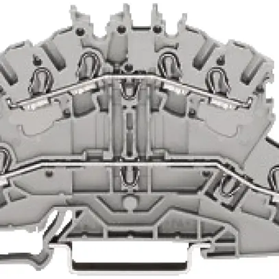 Morsetto 2 piani WAGO 4L, L/L grigio 