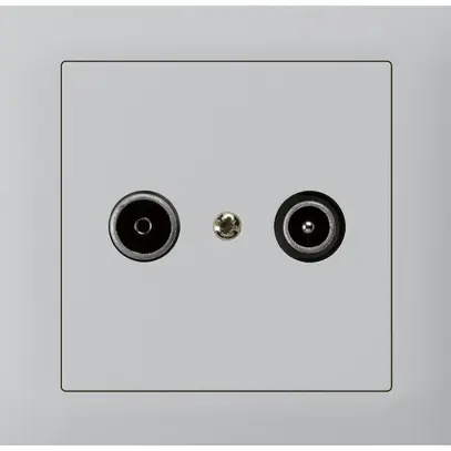 Presa di passaggio INS kallysto TV-R 23dB grigio chiaro 