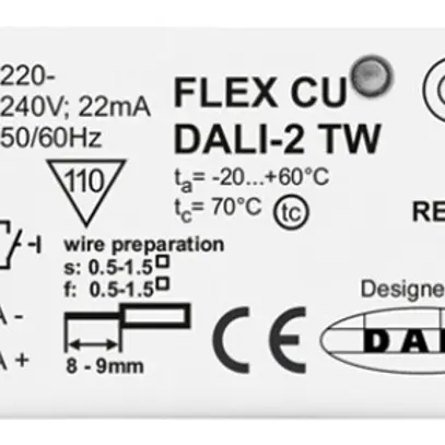 Appareil de commande LEDVANCE TW IP20 220…240V DALI 119×30×21mm 