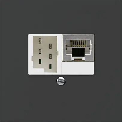 Scatola INC kallysto 1×RJ45s+1×TT83 nero 