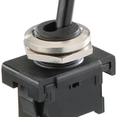 EB-Kippschalter ELBRO, 6A/250V 1L, Steckanschluss, schwarz 