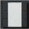 Poussoir multifonction ENC KNX kallysto sextuple noir 