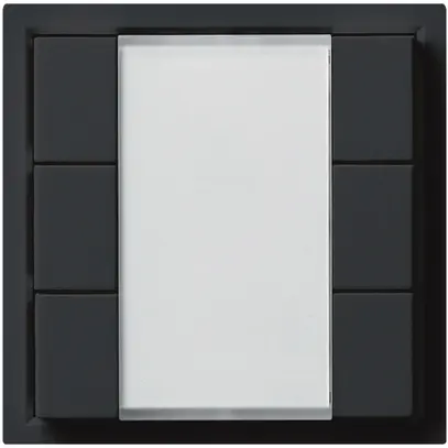 Poussoir multifonction ENC KNX kallysto sextuple noir 