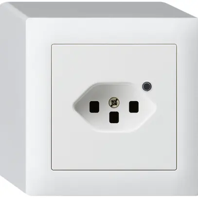 Presa AP Hager kallysto 1×T23 illuminato Q bianco ultra 