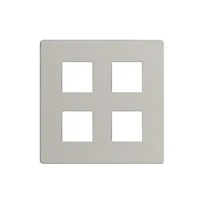 Placca frontale EDIZIOdue elegance per tasto quadriplo stone 