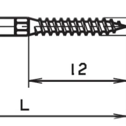 Vite a 2 filetti M6×60mm zincato 