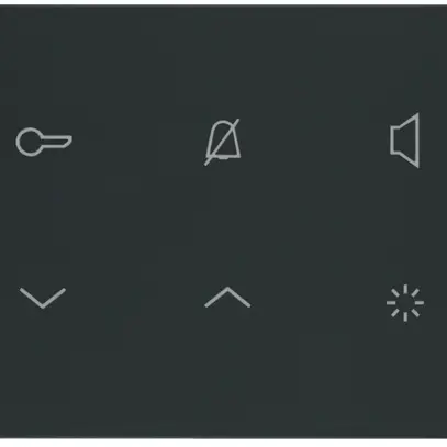 Postazione audio interna AP Hager elcom.touch 2-fili, nero 