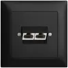 Presa di raccordo INC 2×RJ45/s 8P sep. EDIZIOdue nero ITplus 