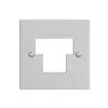 Plaque frontale 1×TT,2×RJ45 gris clair ITplus ITM EDIZIOdue 