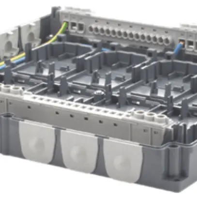 Boîtier d'automatisation des locaux Siemens AP 641 pour 8 modules KNX type RS/RL 