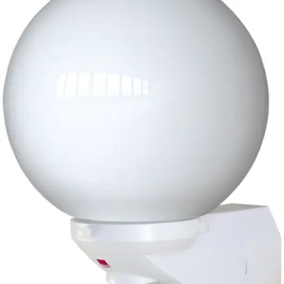 PIR-Aussenleuchte Swisslux ALC 100W E27 opal 360 weiss 