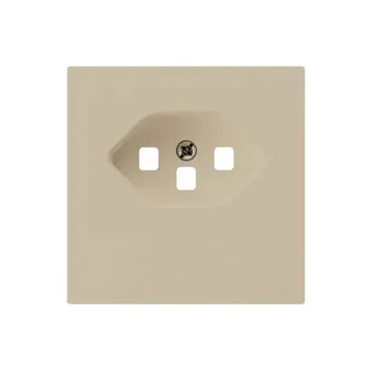 Plaque frontale kallysto T23 beige 60×60mm pour prise bornes à vis 