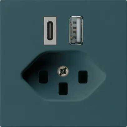 Presa di carica USB kallysto 18W PD 1×tipo A 1×tipo C T23 antracite 