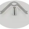 Rosace de plafond MH clips à ressort enfichable Ø98×3mm gris clair 