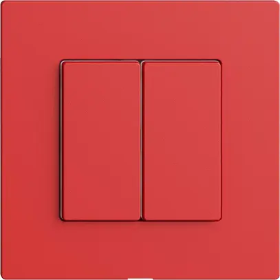 Abdeckset zu Druckschalter 2K/2T Edue Wiser berry 