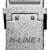 Module de couplage H-LINE I RJ45/RJ45 cat.6A/s Keystone, argent 