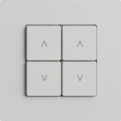 Station secondaire pour interrupteur stores 2c/4t WLAN Edue Wiser gris clair 