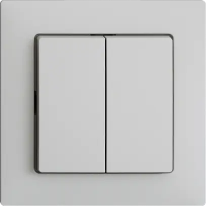 Einsatz zu UP-Druckschalter/-taster EDIZIOdue A-R+3/1L hellgrau 