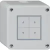 Pulsante per tapparelle AP robusto IP55 grigio con 4 tasti di comando 