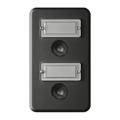 Combinaison ENC FH 2×1 sonnerie+sonnerie noir 