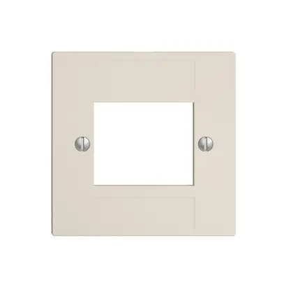 Placca frontale 4×RJ45 ITplus EDIZIOdue crema 