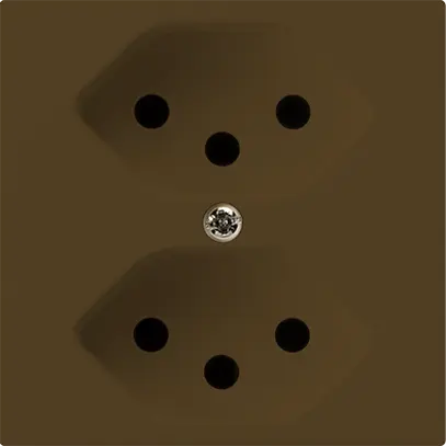 UP-Steckdose kallysto 2×T13 braun 