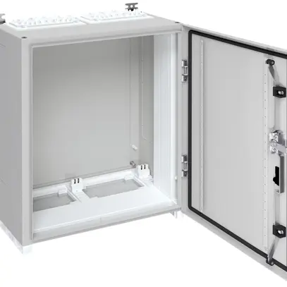 Armadio murale Hager univers con porta piena CP I IP55 650×550×275mm RAL 7035 