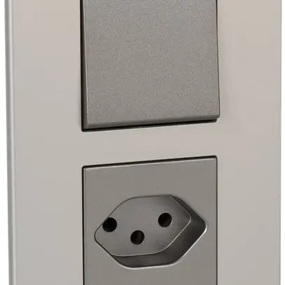 Combinazione INC ATO 3/1L+T13 alluminio perla grd.I+I 