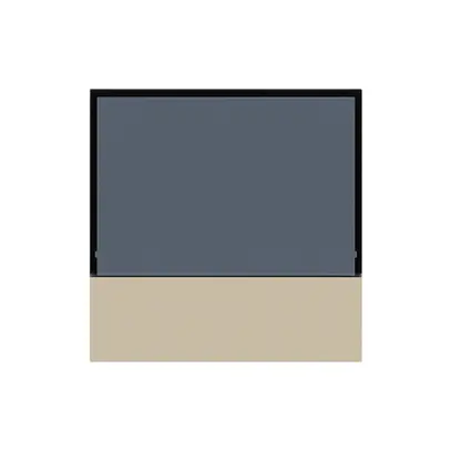 Placca frontale KNX Hager kallysto per termostato beige 