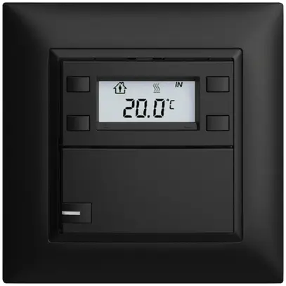 Pulsante RTH INC KNX 1×EDIZIOdue FMI nero, con LED RGB 