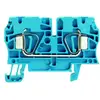 Borne de passage Weidmüller ZDU 4 connexion à ressort 4mm² TS35 bleu 