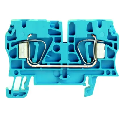 Borne de passage Weidmüller ZDU 4 connexion à ressort 4mm² TS35 bleu 