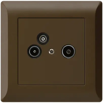 Prise pour antenne ENC R/TV/données kallysto.line 2GHz 19db brun 