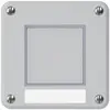 Oberteil zu Sonnerie-Drucktaster Hager robusto IP55 mit Bezeichnungsschild grau 