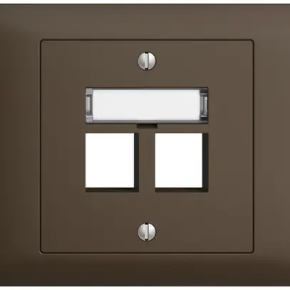 Kit montaggio INS EDIZIOdue BKE, uscita dritta 2×Keystone coffee 