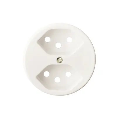 Kit frontale FH per presa 2×T13 bianco 