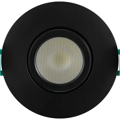 Downlight LED Sylvania OBICO 5.4W 530lm 927/930/940 IP65 38° VAR Ø81mm noir 