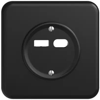 Kit di montaggio INC Feller STANDARDdue per presa USB 18W tipo A + tipo C nero 