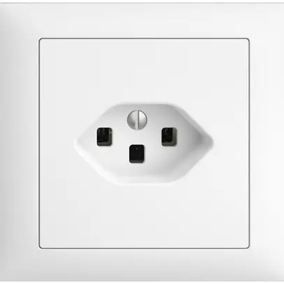 Prise INC EDIZIOdue T23 16A blanc, avec bornes enf. 