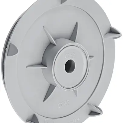 Couvercle p.boîtier d'encastrem.HSB Lumina p.LED et détecteur Ø32mm s.halogène 